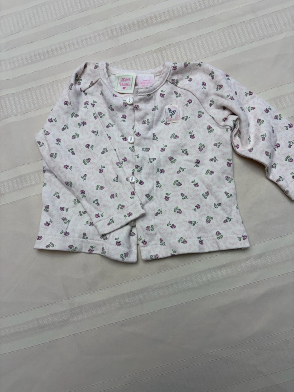 Pink Floral Button-Front Kids Shirt